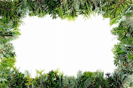 christmas green frame, christmas decoration Stock Photo - Budget Royalty-Free & Subscription, Code: 400-03945797