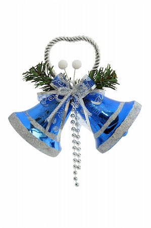 Christmas Bells / Hand made clipping path included Photographie de stock - Aubaine LD & Abonnement, Code: 400-03945802