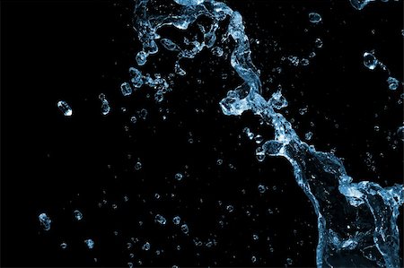 simsearch:859-03982247,k - Liquid Water Splash on Black Background Stock Photo - Budget Royalty-Free & Subscription, Code: 400-03945983