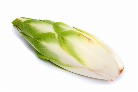 simsearch:400-03939805,k - image series of fresh vegetables on white background - Chicory Photographie de stock - Aubaine LD & Abonnement, Code: 400-03946493