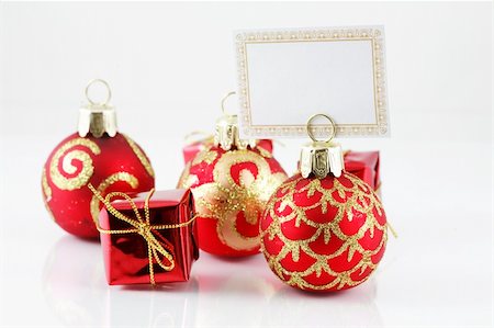 simsearch:600-03644659,k - Small Christmas ball with label for your text Stock Photo - Budget Royalty-Free & Subscription, Code: 400-03948092