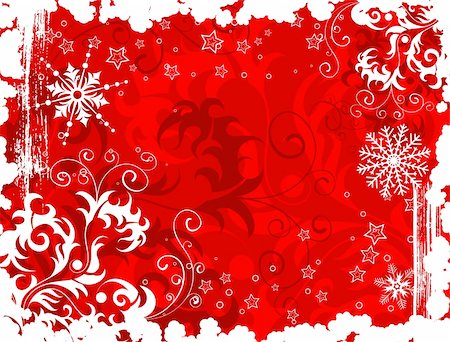 filigree drawings - Abstract christmas background with snowflakes, element for design, vector illustration Stock Photo - Budget Royalty-Free & Subscription, Code: 400-03948131