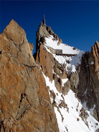 Aiguille du Midi, Chamonix, Mont Blanc, West Alps, France, europe Foto de stock - Super Valor sin royalties y Suscripción, Código: 400-03948152