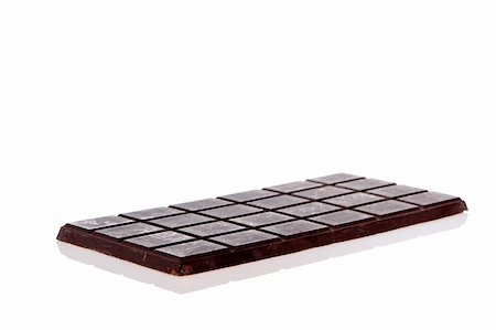 simsearch:695-05767611,k - Dark Chocolate on white background Stock Photo - Budget Royalty-Free & Subscription, Code: 400-03948502