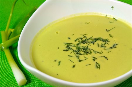 simsearch:614-06311815,k - Fresh Pea Soup Served Stock Photo - Budget Royalty-Free & Subscription, Code: 400-03948718