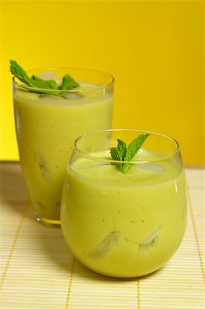 Green Devil - avocado smoothie Stock Photo - Budget Royalty-Free & Subscription, Code: 400-03948727