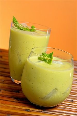 Green Devil - avocado smoothie Stock Photo - Budget Royalty-Free & Subscription, Code: 400-03948729