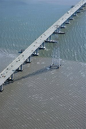 simsearch:700-00150147,k - Aerial of Dumbarton Bridge over the San Francisco Bay in Newark, California, USA. Stock Photo - Budget Royalty-Free & Subscription, Code: 400-03948798