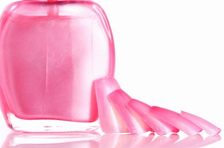 Pink Nails and Nail Polish Stock Photo - Budget Royalty-Free & Subscription, Code: 400-03949133