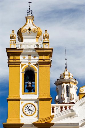 simsearch:400-06526519,k - Baroque bell tower of a sanctuary, Portugal Stock Photo - Budget Royalty-Free & Subscription, Code: 400-03949842