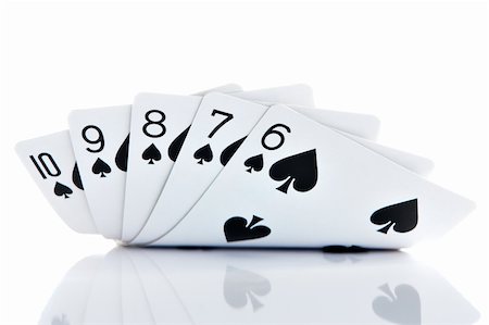 simsearch:400-03949924,k - Straight Flush six to ten Stock Photo - Budget Royalty-Free & Subscription, Code: 400-03949918