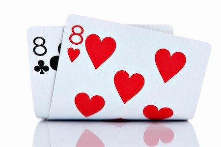 simsearch:400-03949907,k - Pocket Eights isolated on white background Stockbilder - Microstock & Abonnement, Bildnummer: 400-03949911