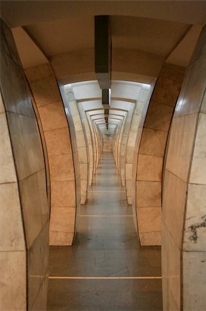 Hall of one of the metro stations in Kiev Stock Photo - Budget Royalty-Free & Subscription, Code: 400-03940655