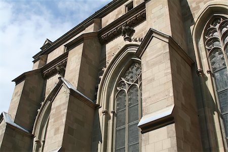 Window detail of St Peter's cathedral in Geneva, Swtizerland Foto de stock - Super Valor sin royalties y Suscripción, Código: 400-03940854