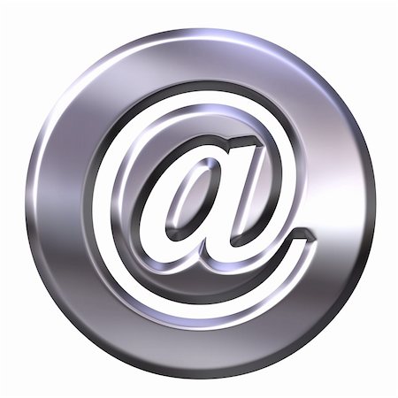 3D Silver Framed Email Symbol Stock Photo - Budget Royalty-Free & Subscription, Code: 400-03941729