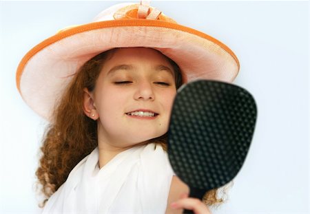 simsearch:693-07444529,k - Cute girl in fancy hat Stock Photo - Budget Royalty-Free & Subscription, Code: 400-03941820