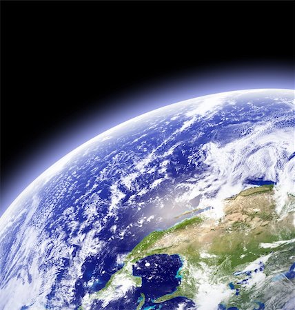 simsearch:400-04673929,k - Earth as seen from outer space Fotografie stock - Microstock e Abbonamento, Codice: 400-03942331