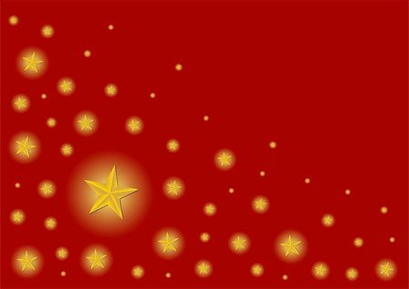 simsearch:632-05991801,k - Christmas pattern made with stars over red gradient background Foto de stock - Super Valor sin royalties y Suscripción, Código: 400-03942354