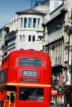 decker - Double decker bus on the streets of London Stock Photo - Budget Royalty-Free & Subscription, Code: 400-03942365