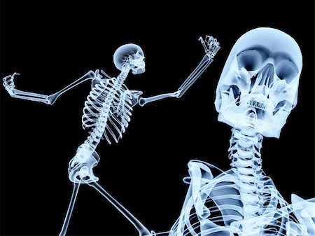 simsearch:700-00150546,k - An image of two xrays of some skeletons, a good Halloween or possible medical based image. Foto de stock - Royalty-Free Super Valor e Assinatura, Número: 400-03942480