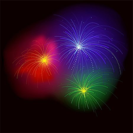 simsearch:400-06416200,k - Fireworks RGB - Detailed and colored vector illustration with special lightning effects. Stock Photo - Budget Royalty-Free & Subscription, Code: 400-03942491