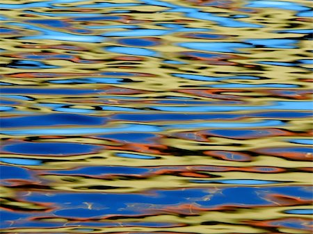 river and pollution - Water ripples in river  with blue yellow and red Stock Photo - Budget Royalty-Free & Subscription, Code: 400-03942611