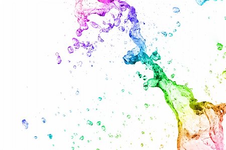 simsearch:614-05955730,k - Multi Color Liquid Splash Stock Photo - Budget Royalty-Free & Subscription, Code: 400-03942731