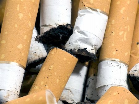 simsearch:400-05123085,k - Closeup of cigarette butts Stock Photo - Budget Royalty-Free & Subscription, Code: 400-03942871