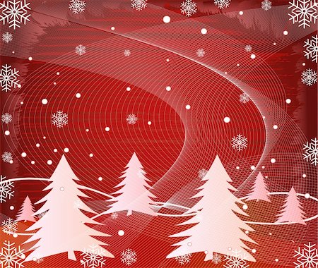 simsearch:400-03972036,k - Abstract   Christmas background - vector Photographie de stock - Aubaine LD & Abonnement, Code: 400-03943027