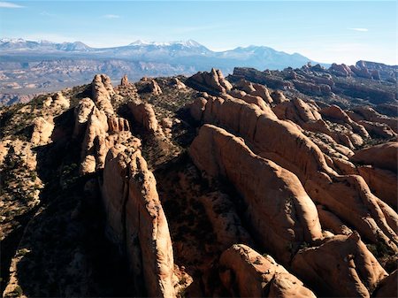 simsearch:400-03948680,k - Aerial view of red rock formations in Utah Canyonlands. Foto de stock - Super Valor sin royalties y Suscripción, Código: 400-03943274