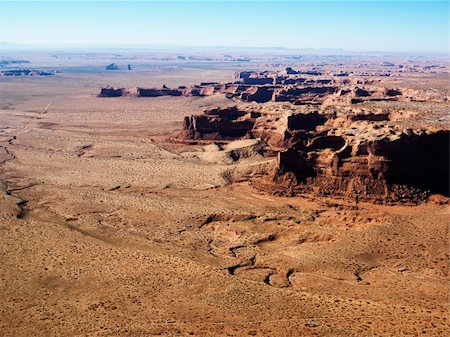 simsearch:400-03948680,k - Aerial view of Arizona desert canyon landscape. Foto de stock - Super Valor sin royalties y Suscripción, Código: 400-03943277