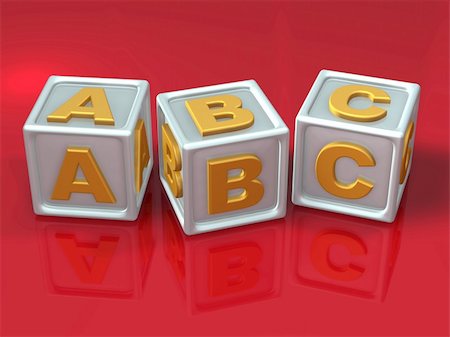 simsearch:400-03943626,k - block letters - 3d concept illustration Stockbilder - Microstock & Abonnement, Bildnummer: 400-03943627