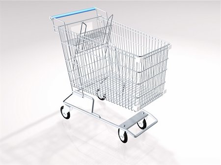 simsearch:400-04139445,k - 3d concept illustration of a shopping cart with relection and shadows in background Foto de stock - Super Valor sin royalties y Suscripción, Código: 400-03943648