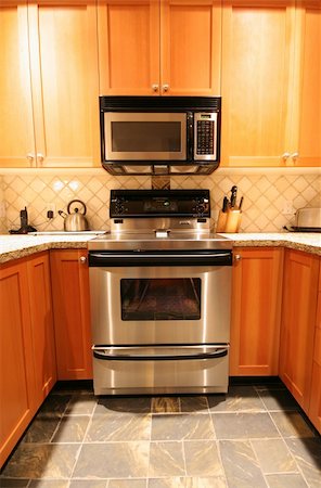 A clean and uncluttered galley style kitchen. Stock Photo - Budget Royalty-Free & Subscription, Code: 400-03943791