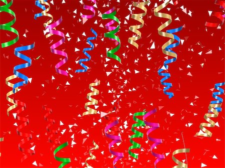 simsearch:670-06450365,k - 3d rendered illustration of falling colorful ribbons Foto de stock - Super Valor sin royalties y Suscripción, Código: 400-03954676