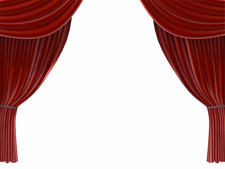 drama stage backgrounds - 3d rendered illustration of a red theatre curtain Stock Photo - Budget Royalty-Free & Subscription, Code: 400-03954830