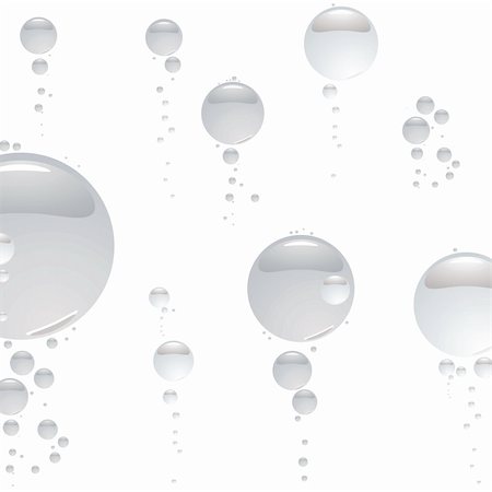 simsearch:400-03947078,k - Illustrated abstract bubble background in silver and white Stock Photo - Budget Royalty-Free & Subscription, Code: 400-03955081