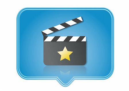 film set - icon, button, illustration - web page design symbols and signs Stock Photo - Budget Royalty-Free & Subscription, Code: 400-03955205