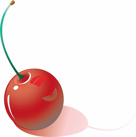 simsearch:622-06548665,k - Illustration of red cherrys Fotografie stock - Microstock e Abbonamento, Codice: 400-03955228