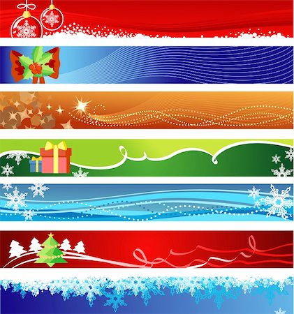 simsearch:400-05876335,k - Christmas banners  with space for your text Stock Photo - Budget Royalty-Free & Subscription, Code: 400-03955798