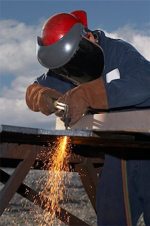 welder at shipyard working Stock Photo - Budget Royalty-Free & Subscription, Code: 400-03955833