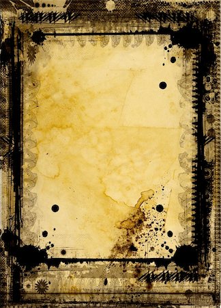 simsearch:628-01494974,k - Computer designed grunge border and aged textured background Stock Photo - Budget Royalty-Free & Subscription, Code: 400-03956563