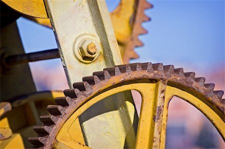 simsearch:400-07837920,k - Wheels on the old boat crane at the docks Stock Photo - Budget Royalty-Free & Subscription, Code: 400-03956575