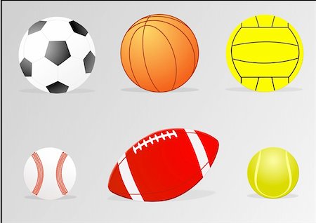 sport balls Stock Photo - Budget Royalty-Free & Subscription, Code: 400-03957624