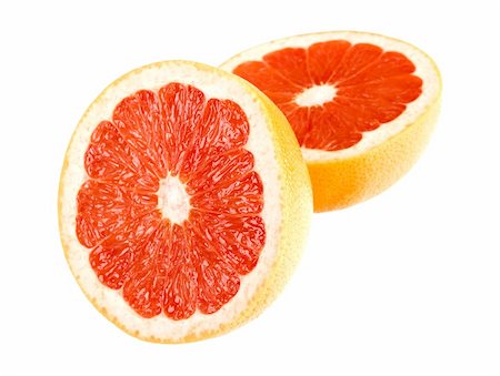 simsearch:693-06020240,k - grapefruit closeup on white background with path Photographie de stock - Aubaine LD & Abonnement, Code: 400-03957900