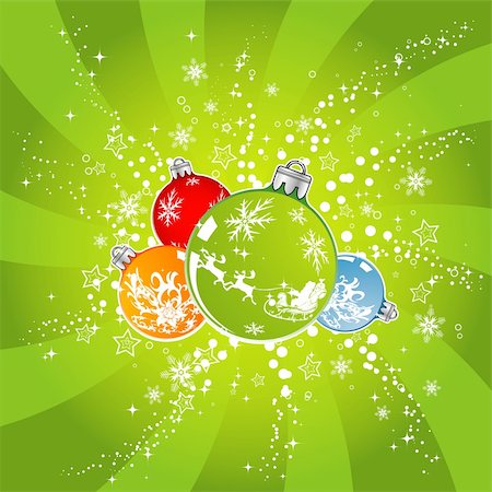simsearch:400-03965193,k - Abstract christmas background with baubles, element for design, vector illustration Stock Photo - Budget Royalty-Free & Subscription, Code: 400-03959995