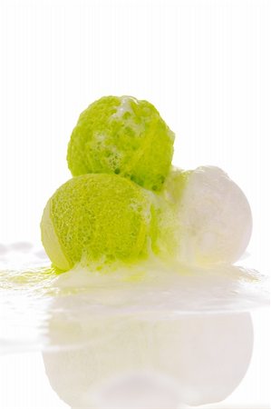 simsearch:600-02264014,k - Yellow Bath Bombs isolated on white Stock Photo - Budget Royalty-Free & Subscription, Code: 400-03950258