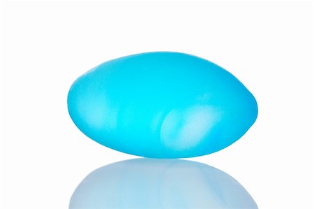 simsearch:633-02417737,k - Vivid blue stone isolated on white Fotografie stock - Microstock e Abbonamento, Codice: 400-03950253