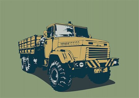 simsearch:700-00163513,k - Illustration der Oldtimer LKW im Grunge-Stil. Vektor-Illustration. Stockbilder - Microstock & Abonnement, Bildnummer: 400-03950363