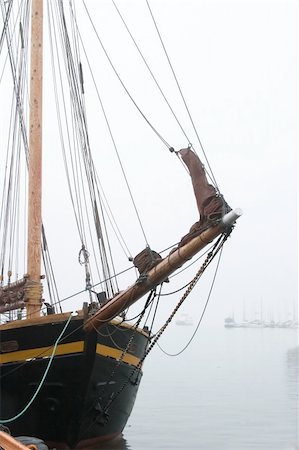simsearch:400-04803943,k - An old wooden sail ship in thick fog. Stock Photo - Budget Royalty-Free & Subscription, Code: 400-03951181